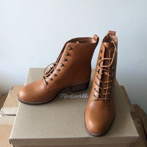Madewell Patti Lace-up leather boots. Never worn!